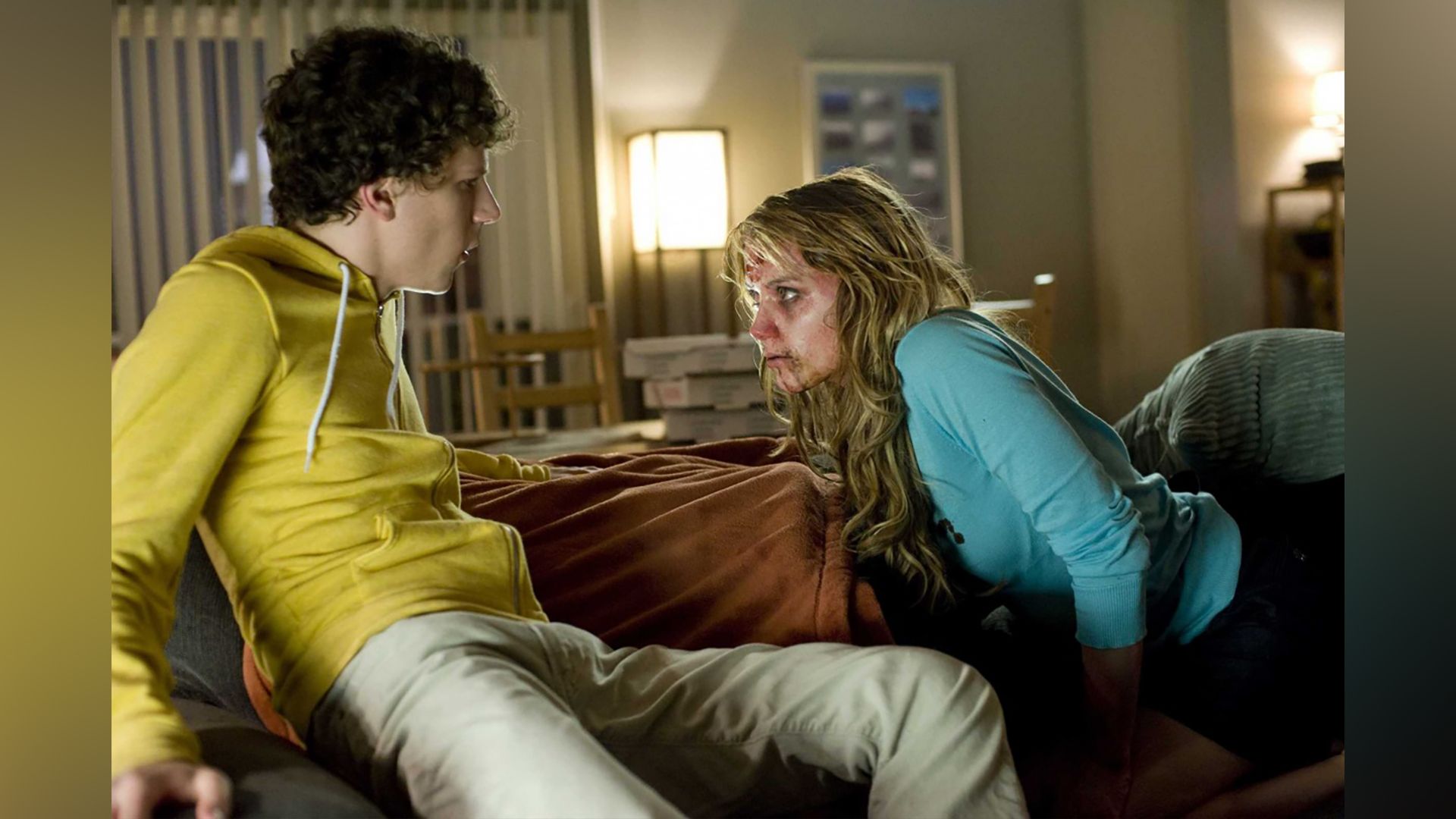 Zombieland: Amber Heard and Jesse Eisenberg