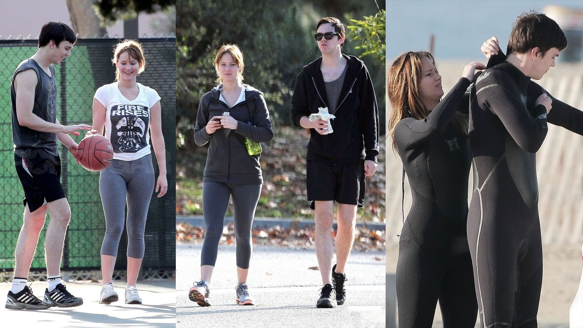 Nicholas Hoult and Jennifer Lawrence still manage to spend quality time together