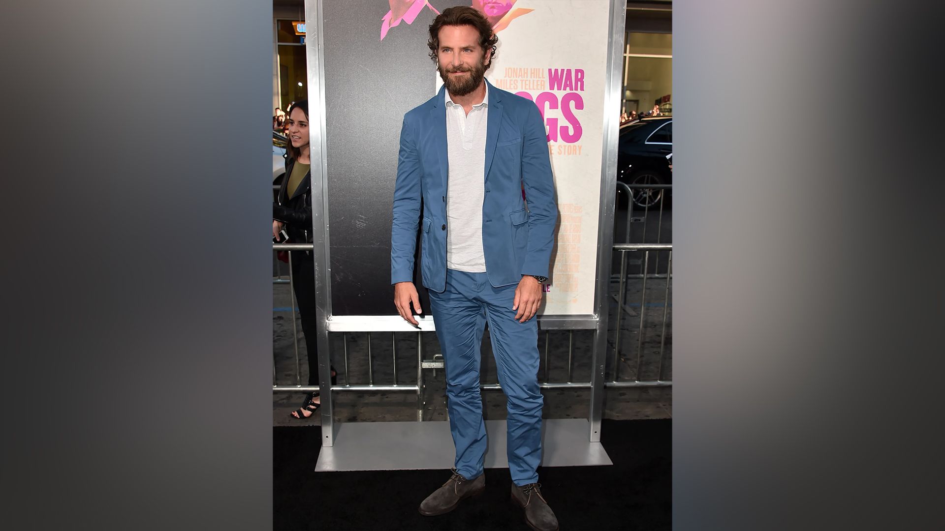 2016: Bradley Cooper at the premiere of «War Dogs»