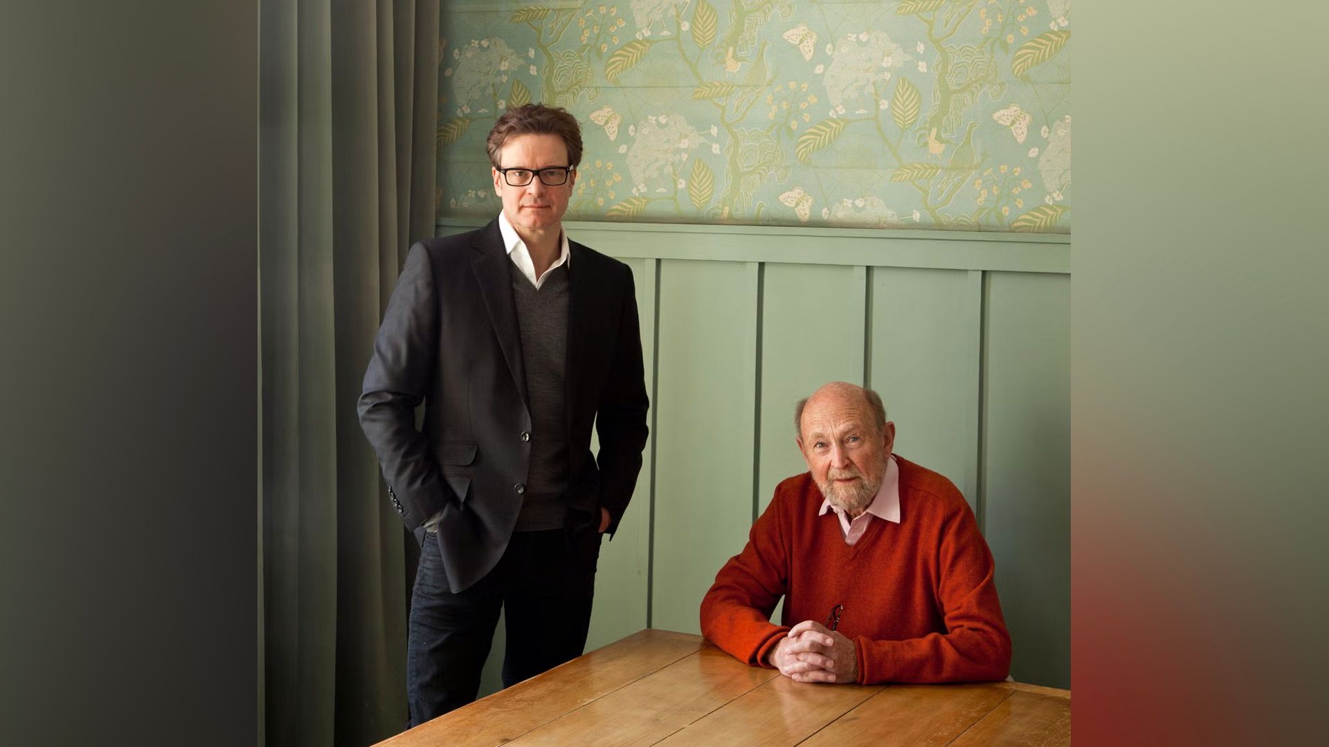 On the photo: Colin Firth and Julian Mitchell