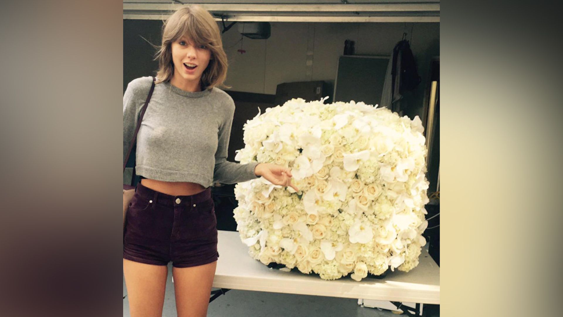 The bouquet that Taylor Swift got from Kanye West