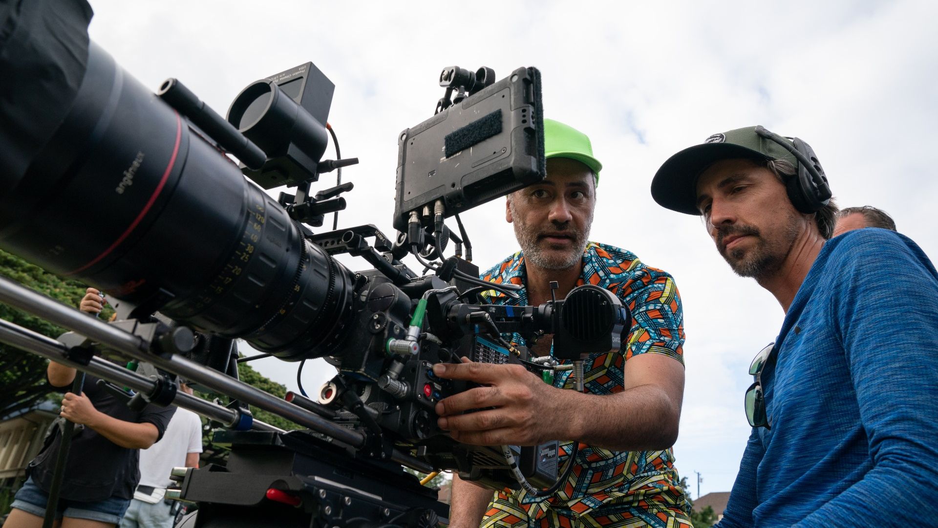 Taika Waititi on the Set of the Movie Next Goal Wins