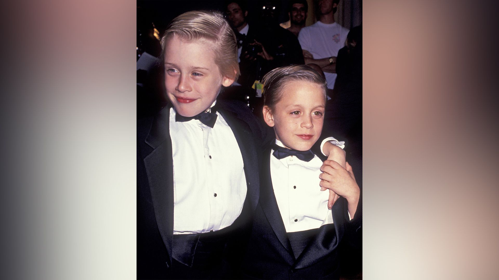 Macaulay Culkin and his younger brother Kieran Culkin