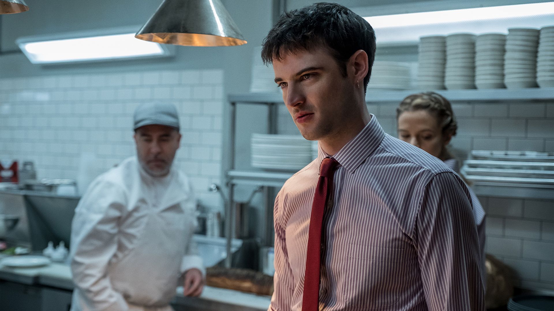 Tom Sturridge as Jake in the series 'Sweetbitter'