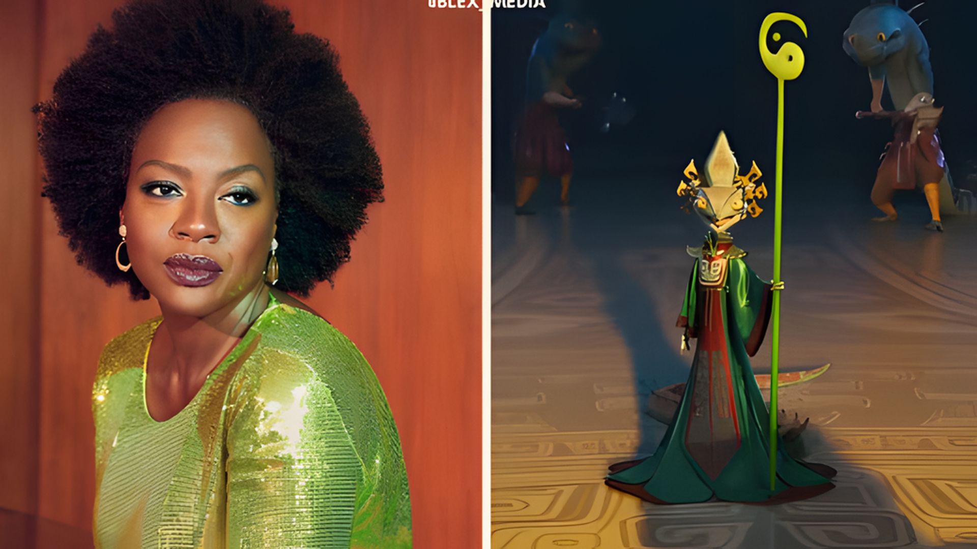 Viola Davis voiced Chameleon in part 4 of 'Kung Fu Panda'