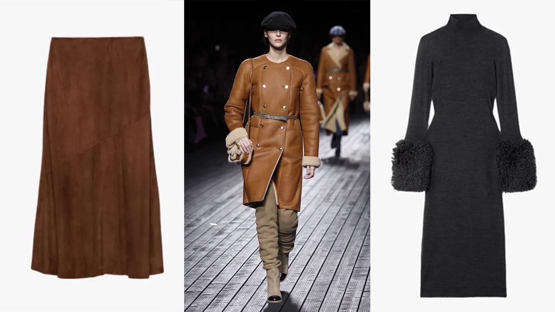 Leather, suede, wool – designers' favorites