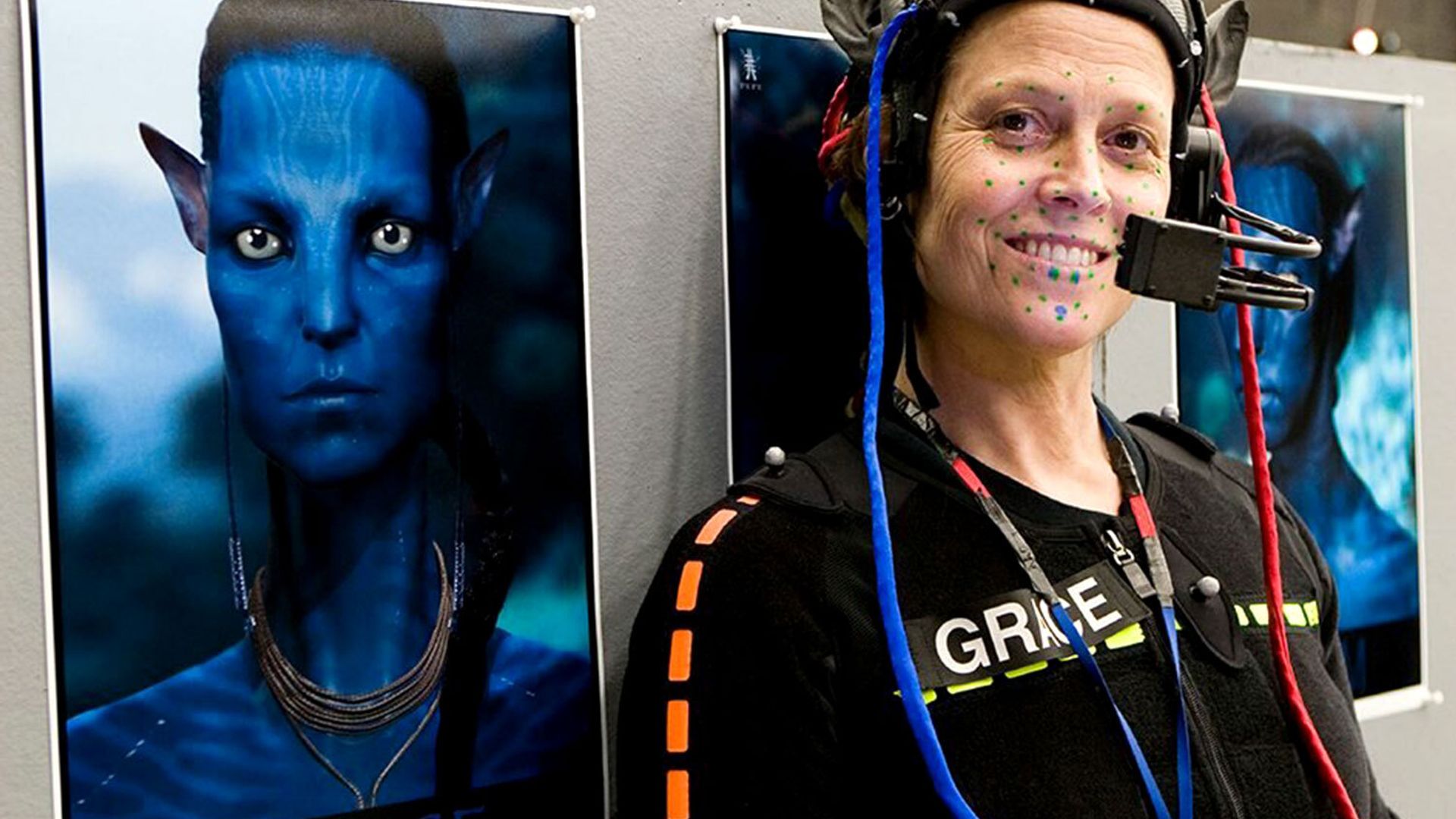 Sigourney Weaver on the Set of 'Avatar'