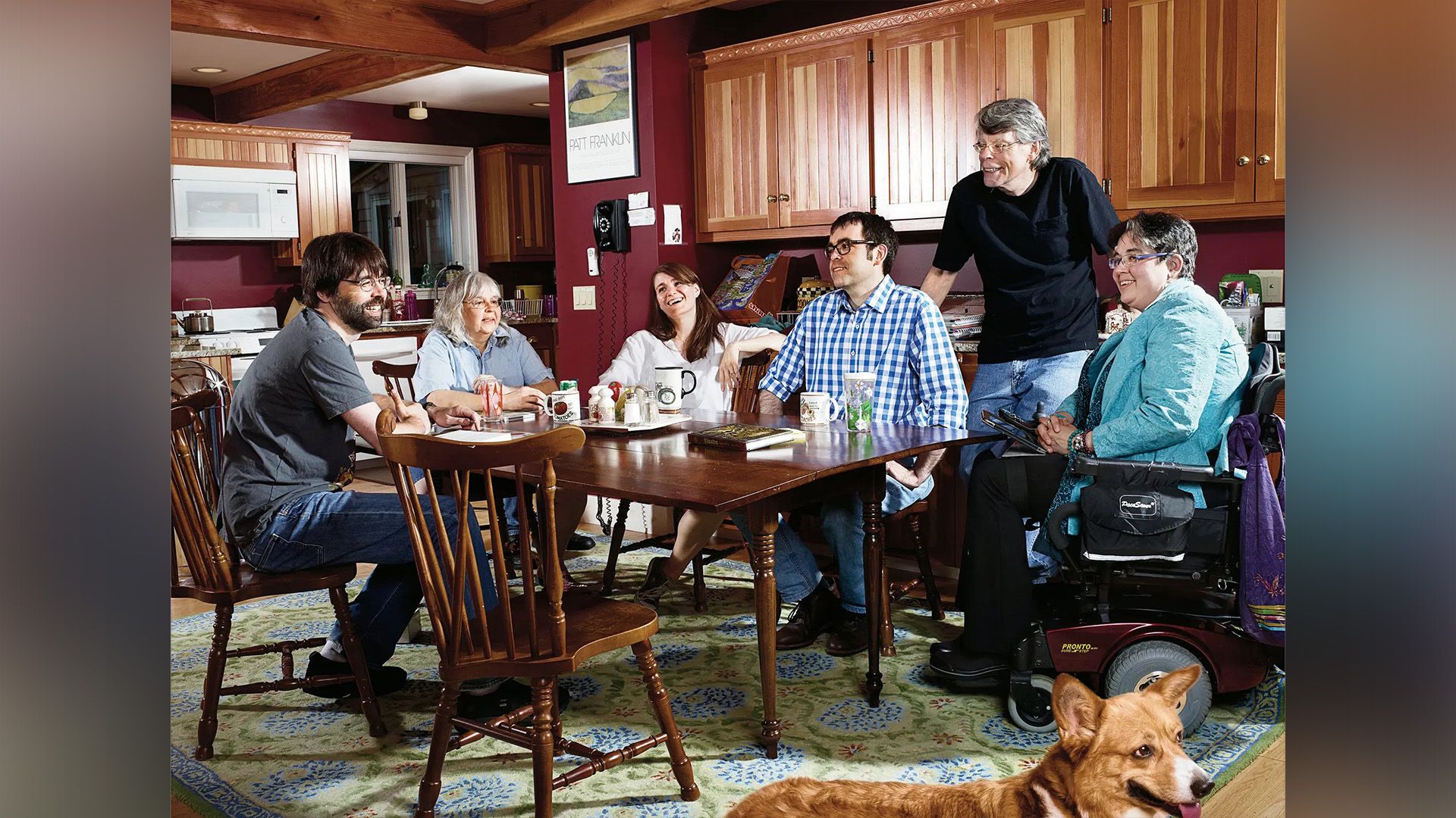 Stephen King with his family