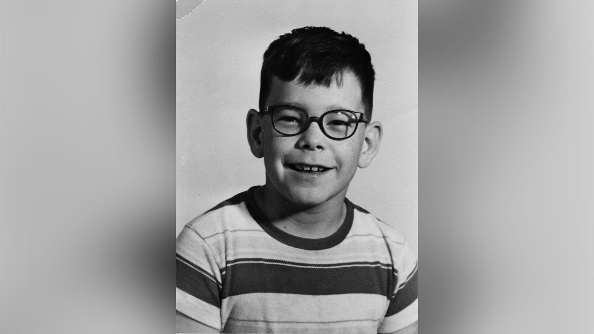 Writer Stephen King as a child