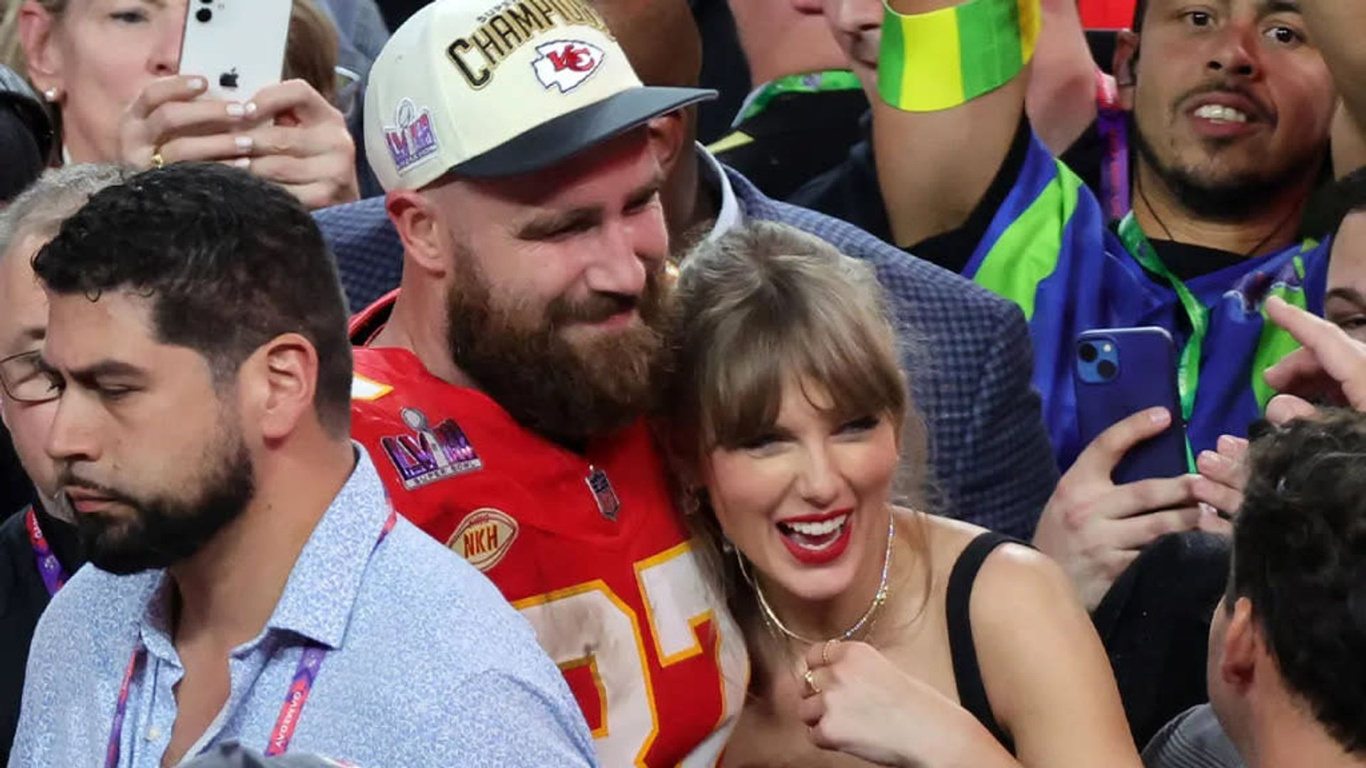 Taylor Swift and Travis Kelce