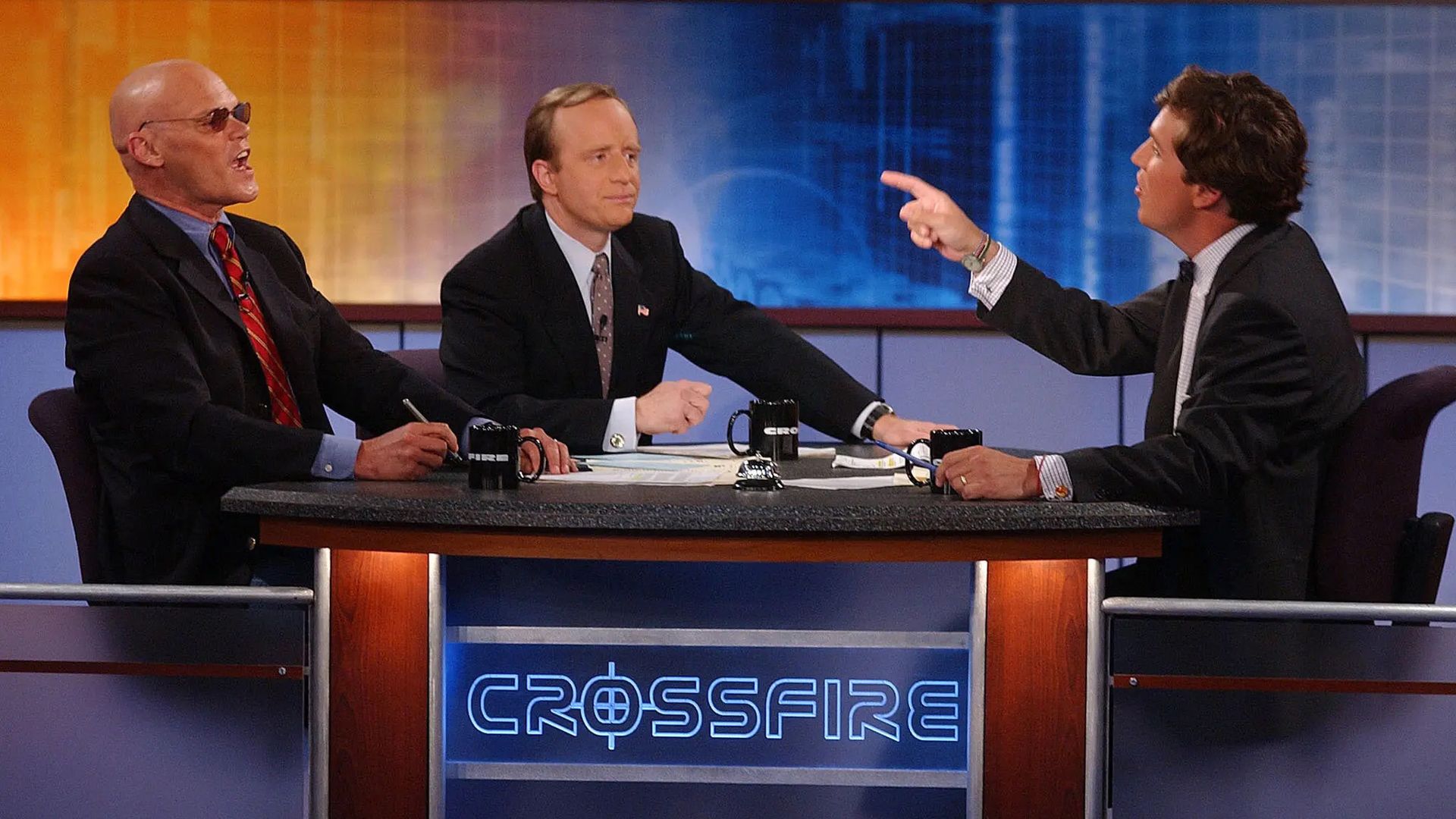 Tucker Carlson on the show 'Crossfire'