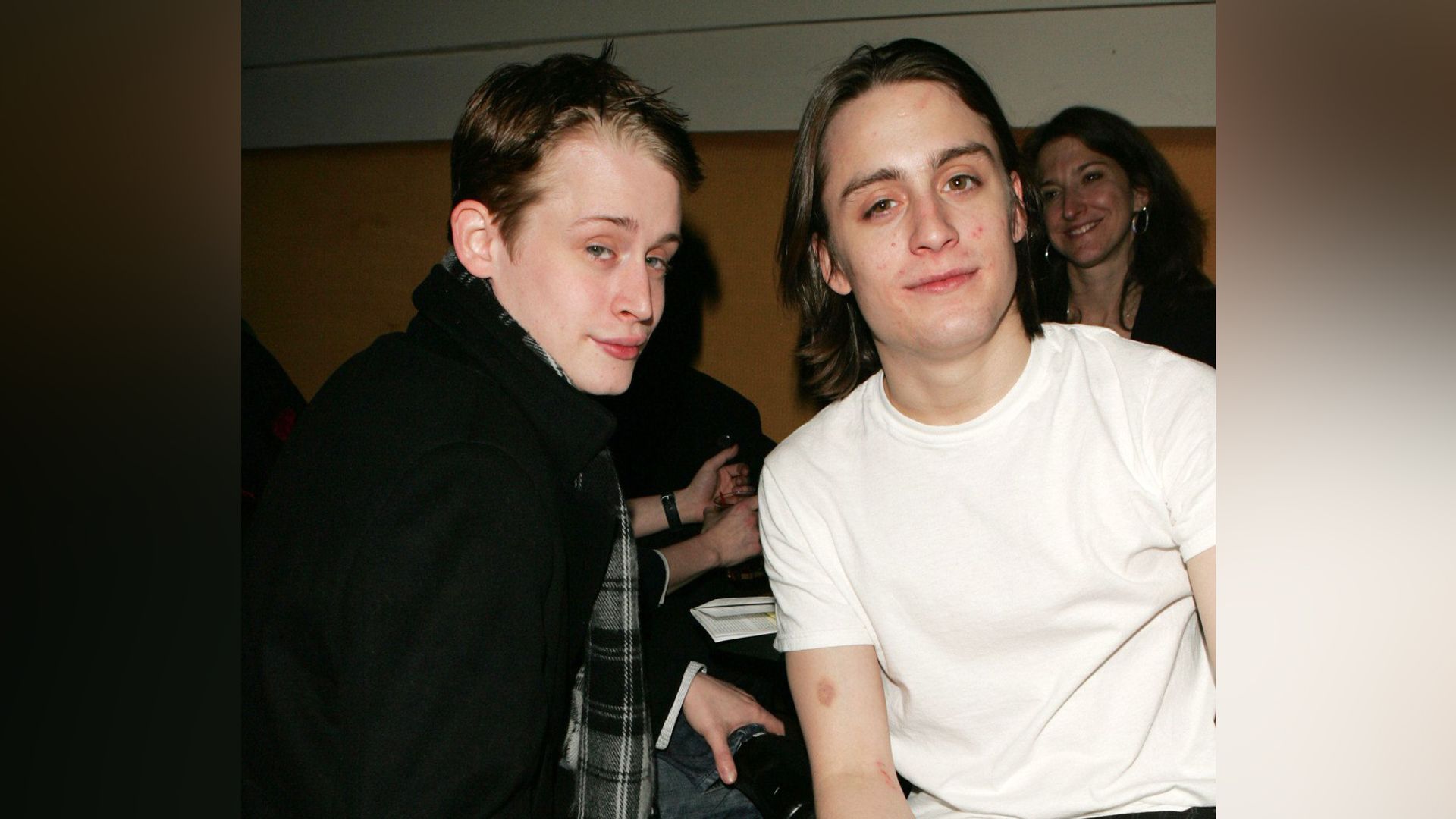 Kieran Culkin with his brother Macaulay in his youth