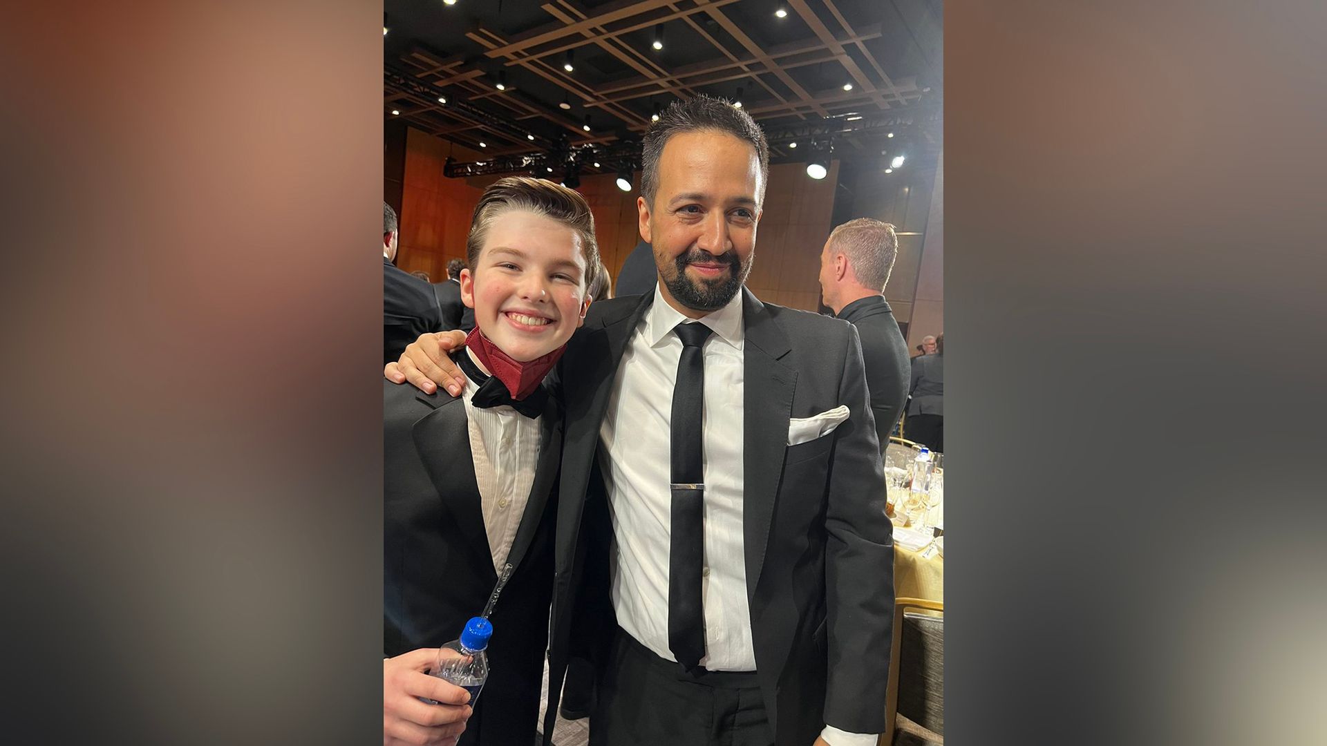 Iain Armitage and Lin-Manuel Miranda