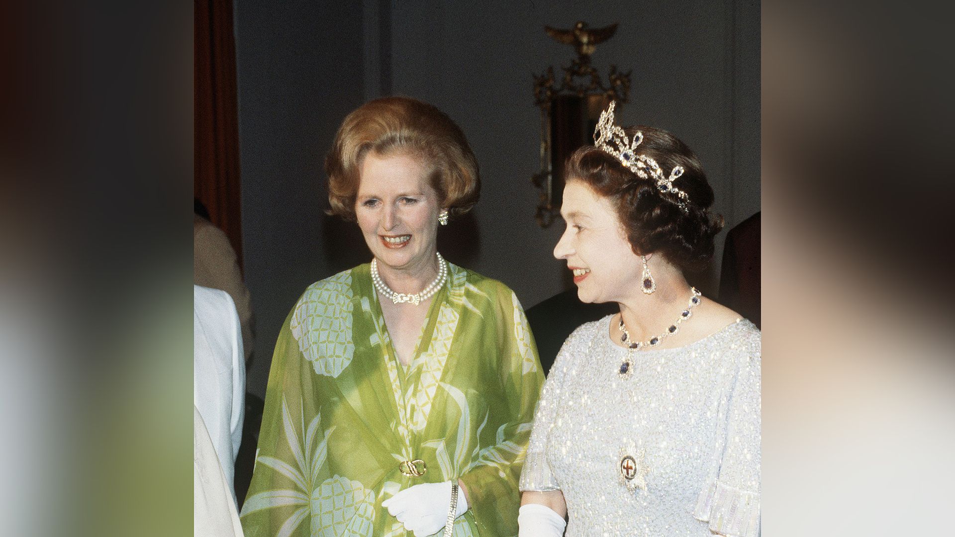 Margaret Thatcher and Elizabeth II