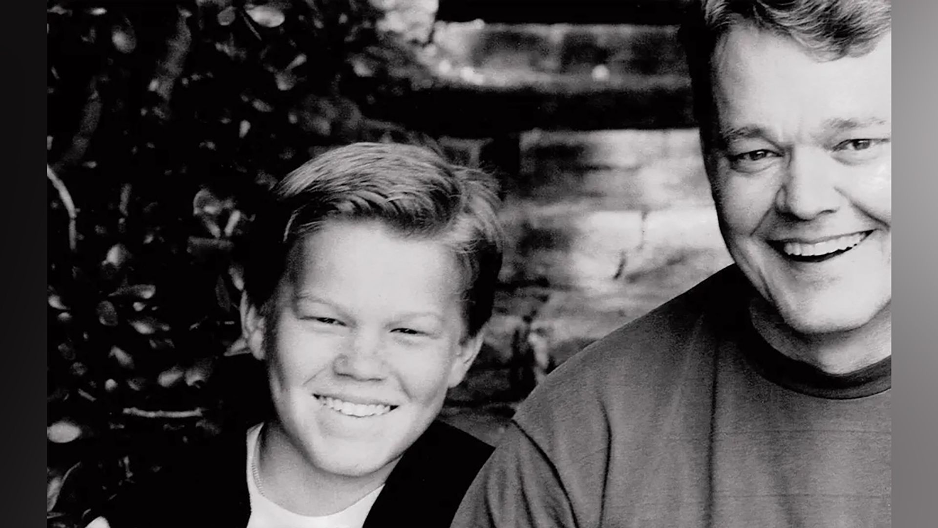Jesse Plemons with his father