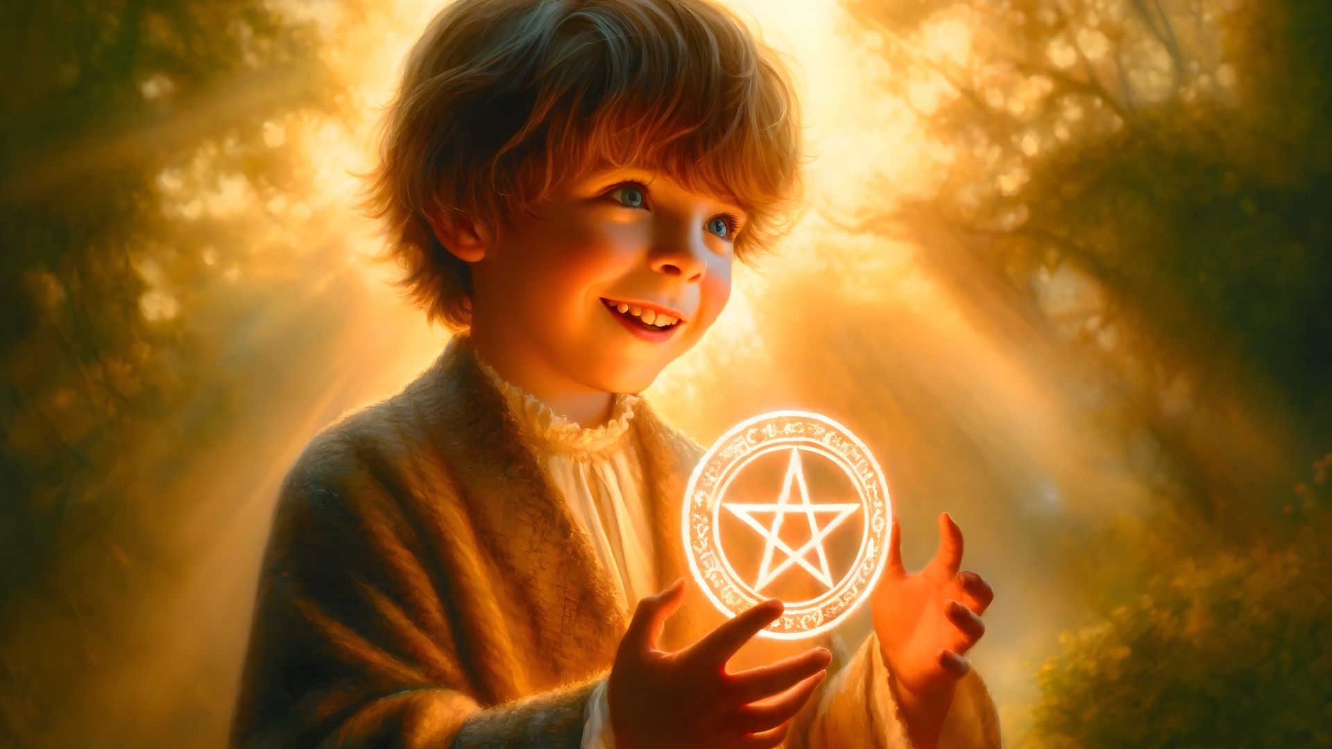 The Page of Pentacles symbolizes novelty and innocence