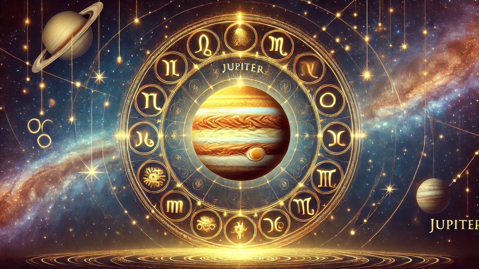 In astrology, Jupiter symbolizes growth, luck, wisdom