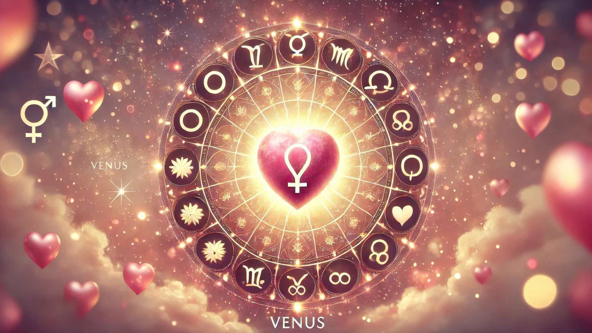 In astrology, Venus symbolizes love, harmony, and beauty