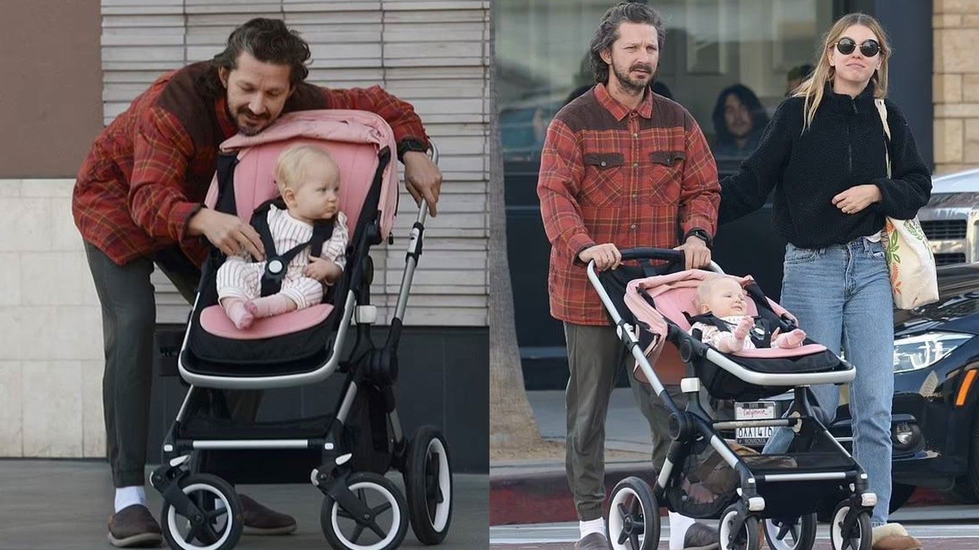 Mia Goth, Shia LaBeouf, and their daughter