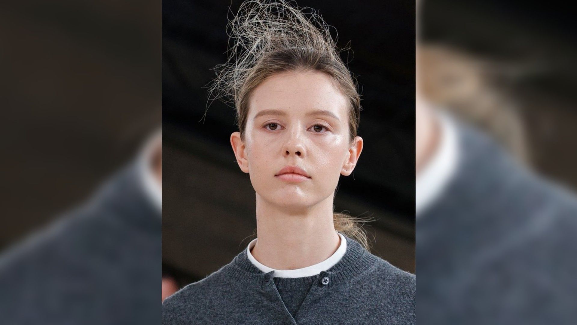 Mia Goth with eyebrows