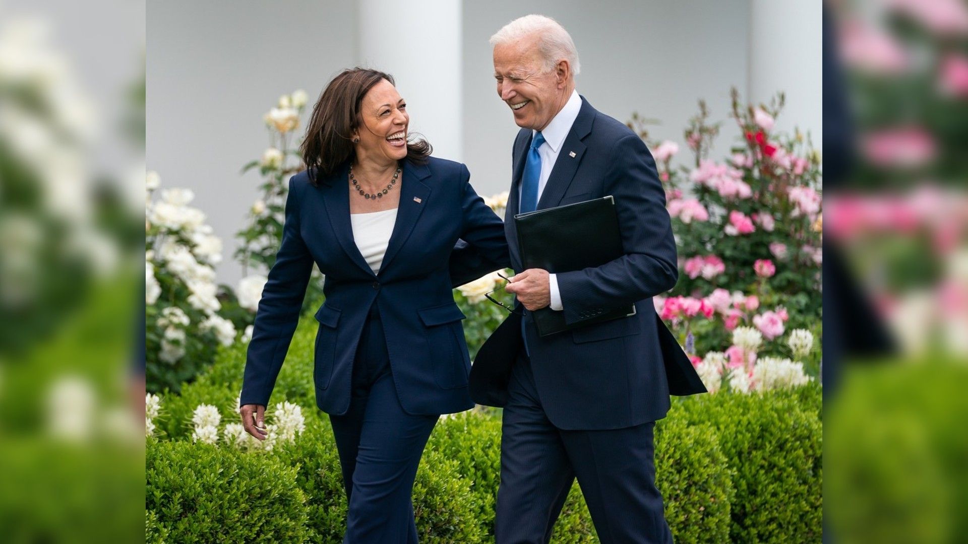 Kamala Harris and Joe Biden