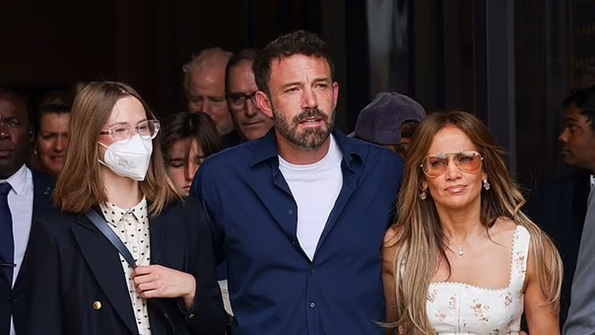 Ben Affleck with Jennifer Lopez and Violet