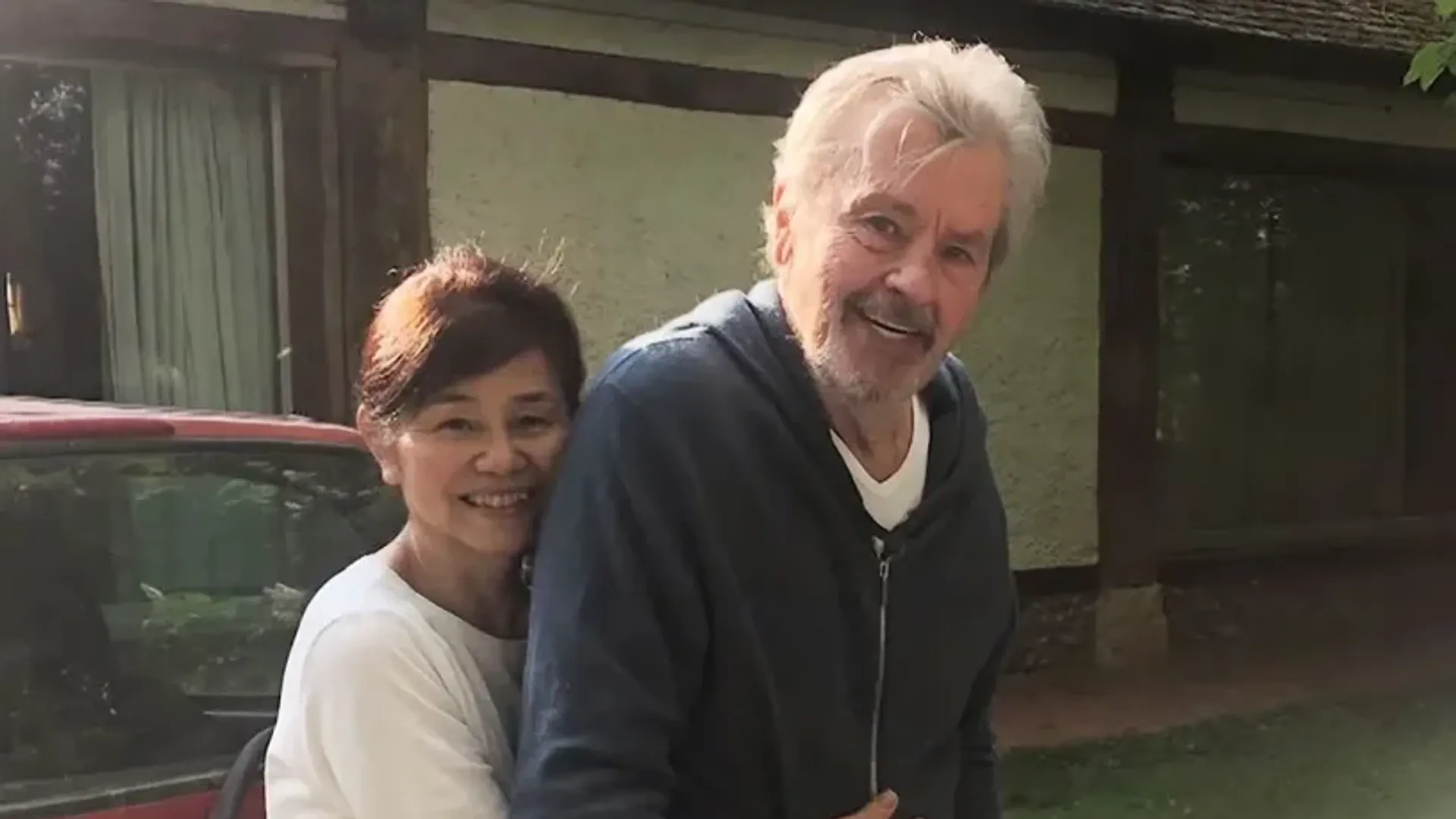 Alain Delon and Hiromi Rollin