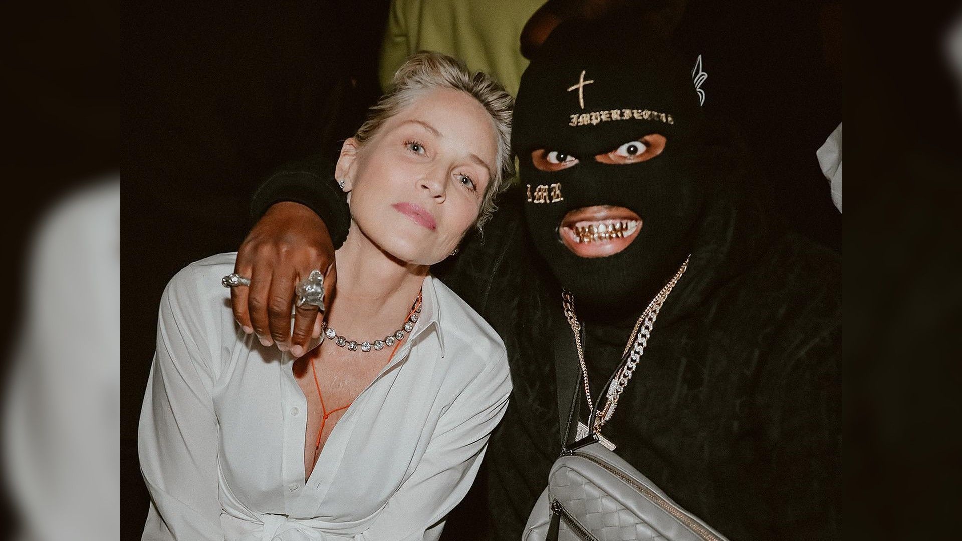 Sharon Stone and rapper RMR