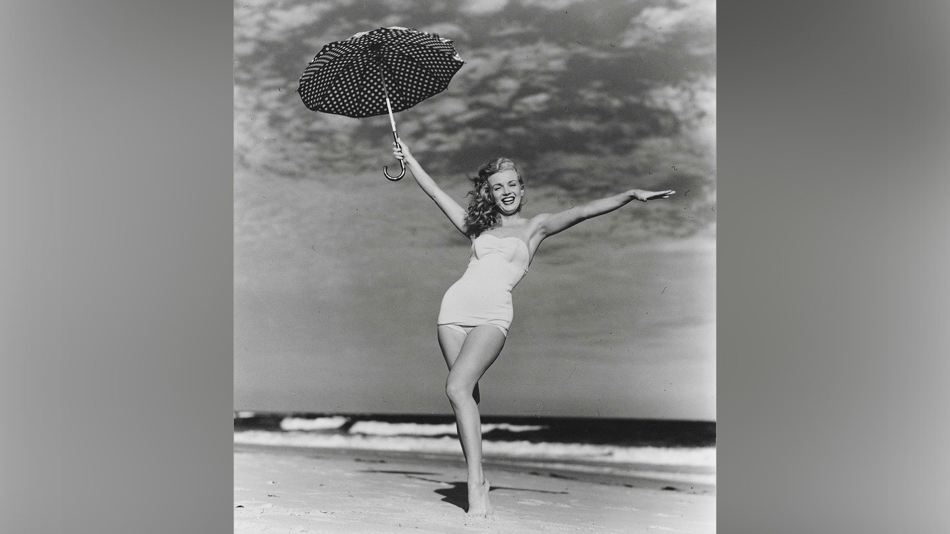 Marilyn Monroe on the beach