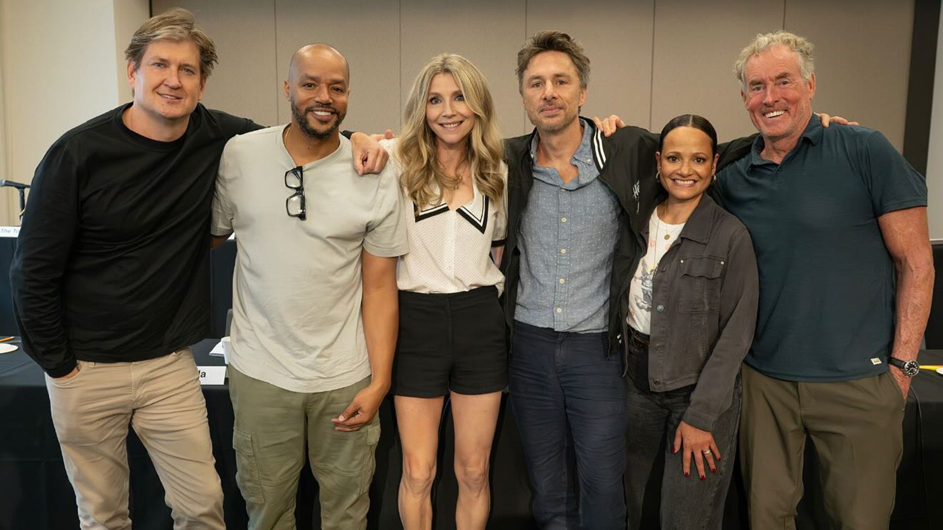 Donald Faison, Zach Braff, Sarah Chalke, Judy Reyes, John McGinley
