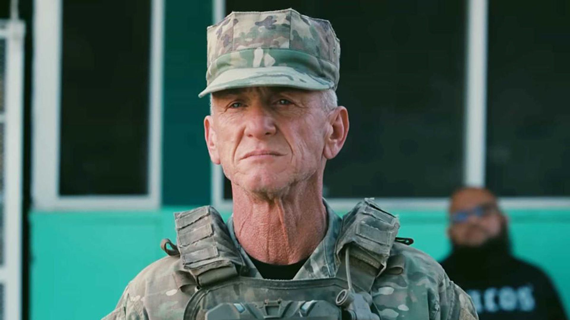Sean Penn in military uniform