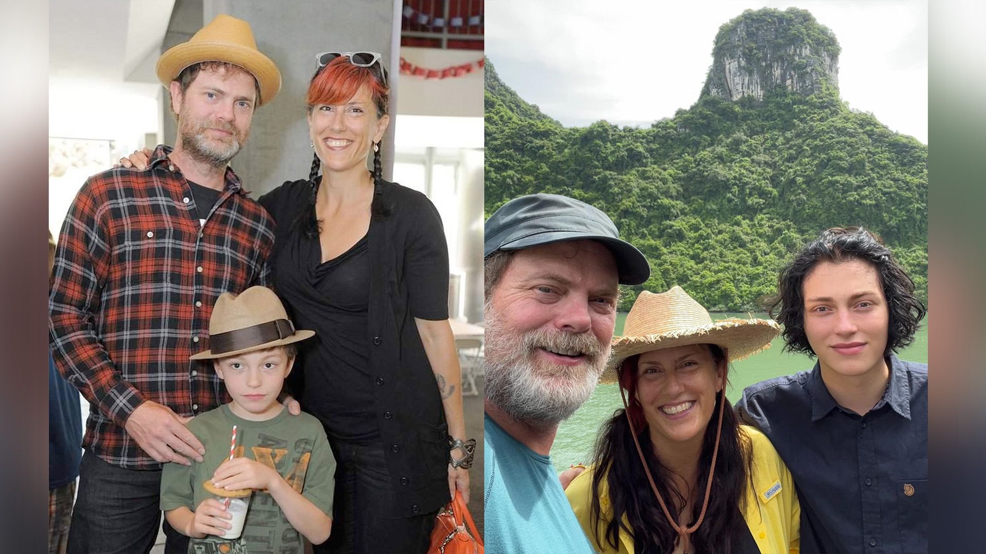 Rainn Wilson, his wife Holiday Reinhorn and their son Walter McKenzie Wilson
