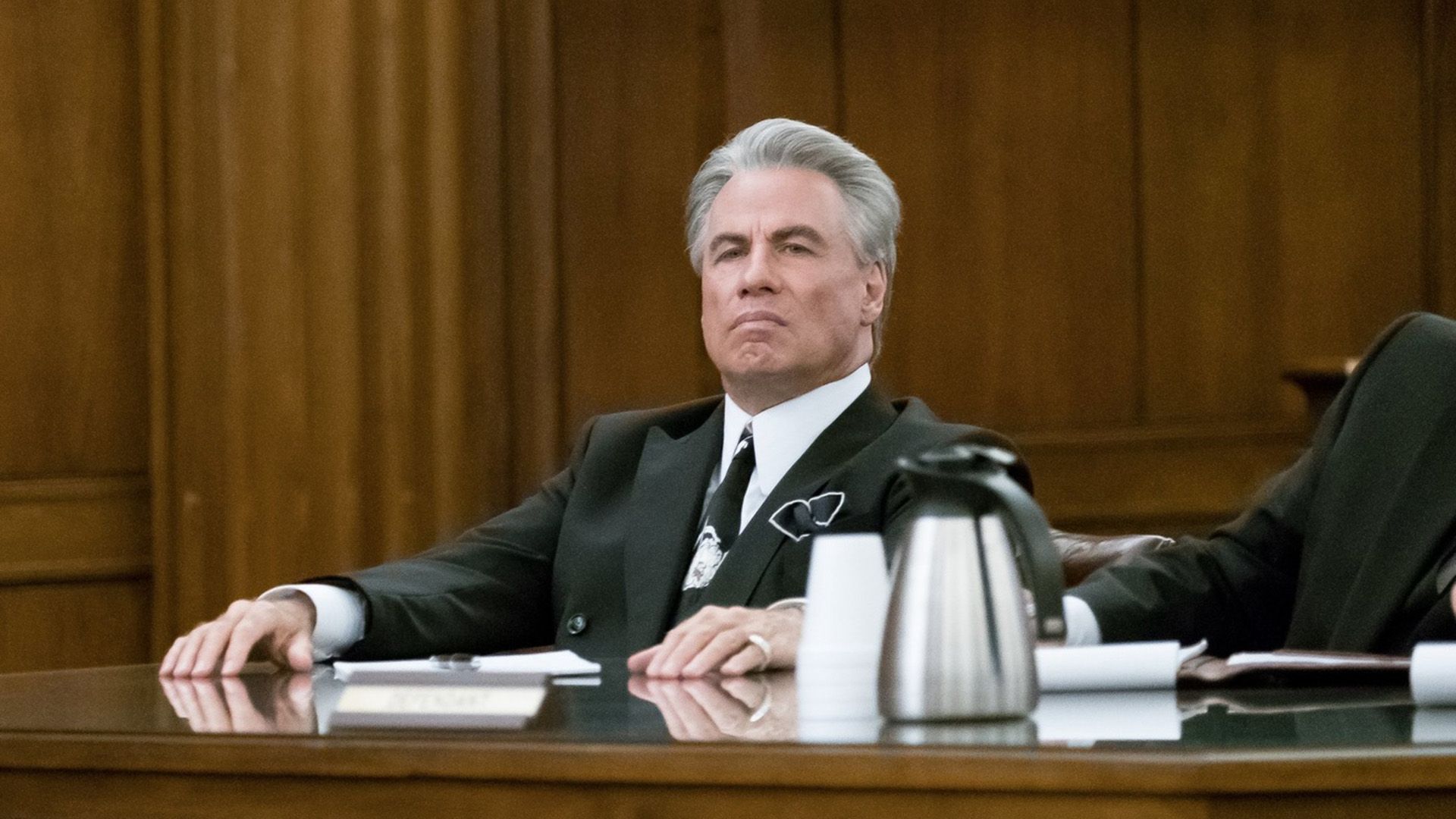 John Travolta as John Gotti in a scene from 'Gotti'