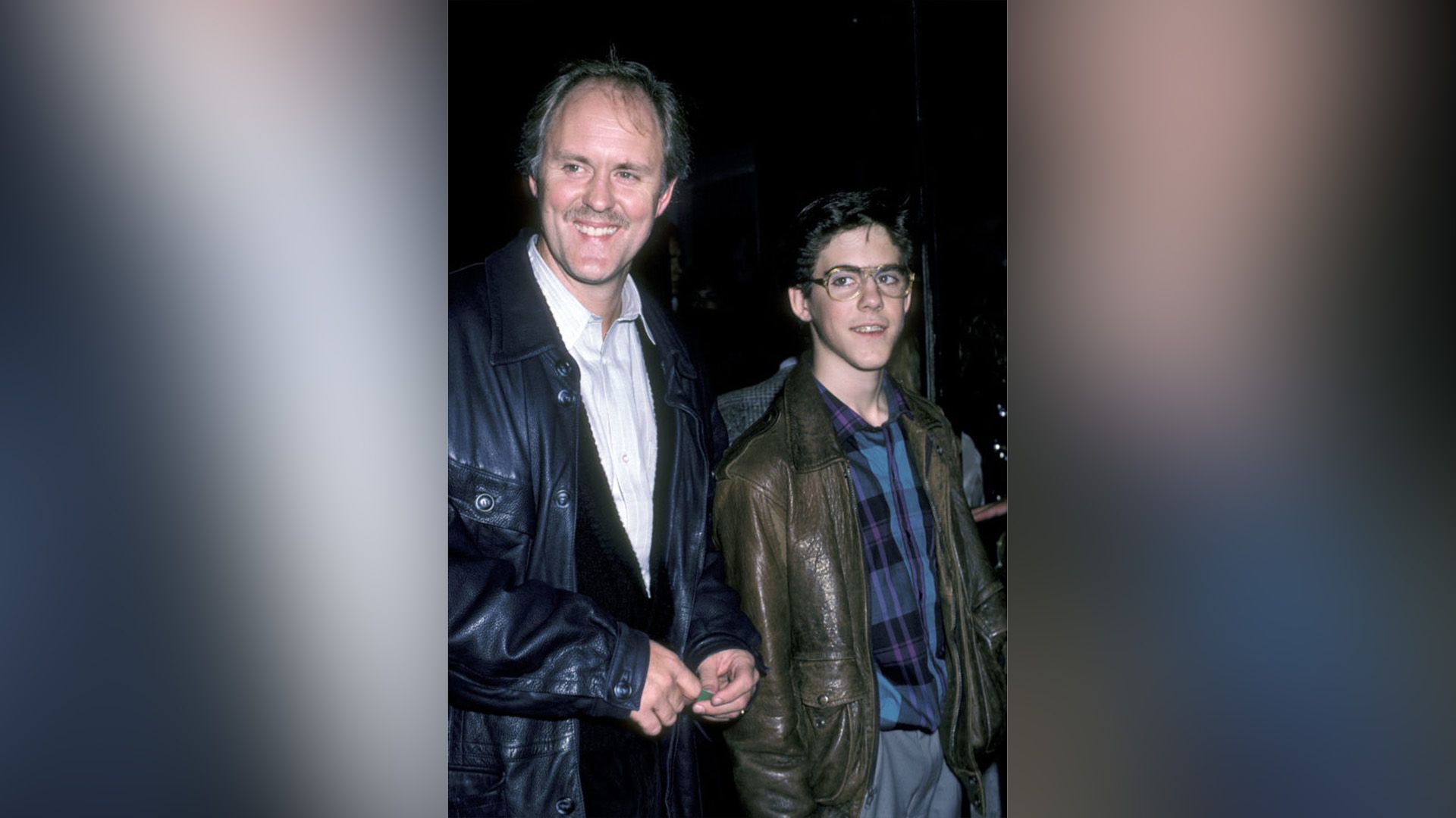John Lithgow in his youth and Ian Lithgow in childhood