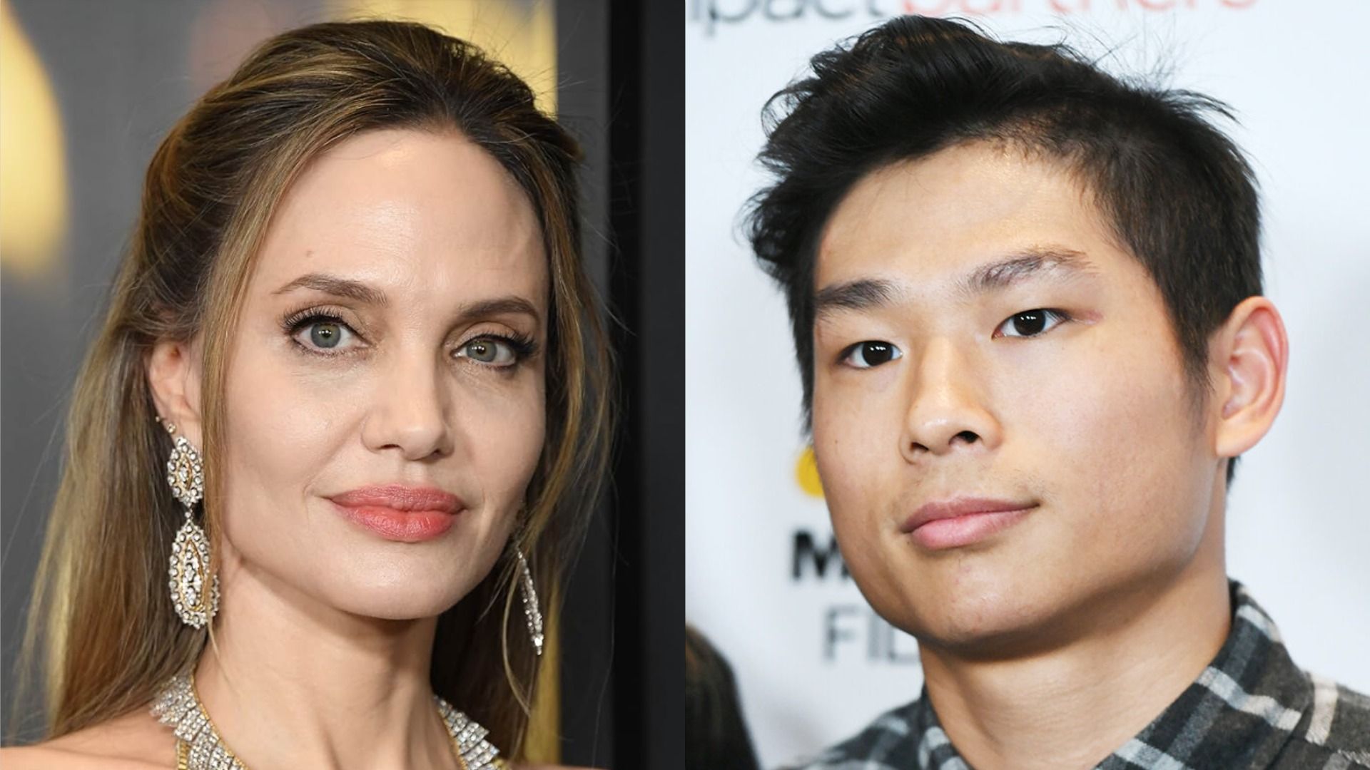 Actress Angelina Jolie with her adopted son Pax