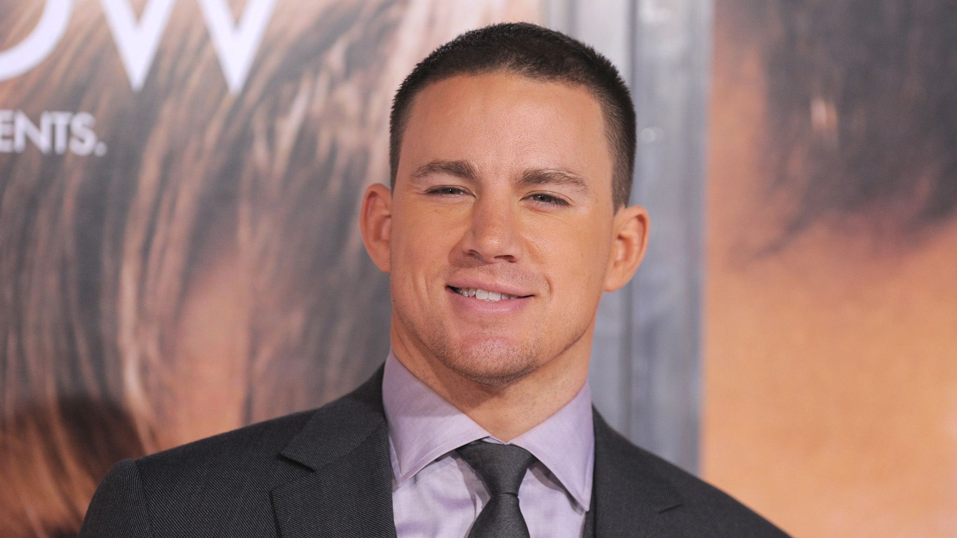 Actor Channing Tatum close-up at a social event