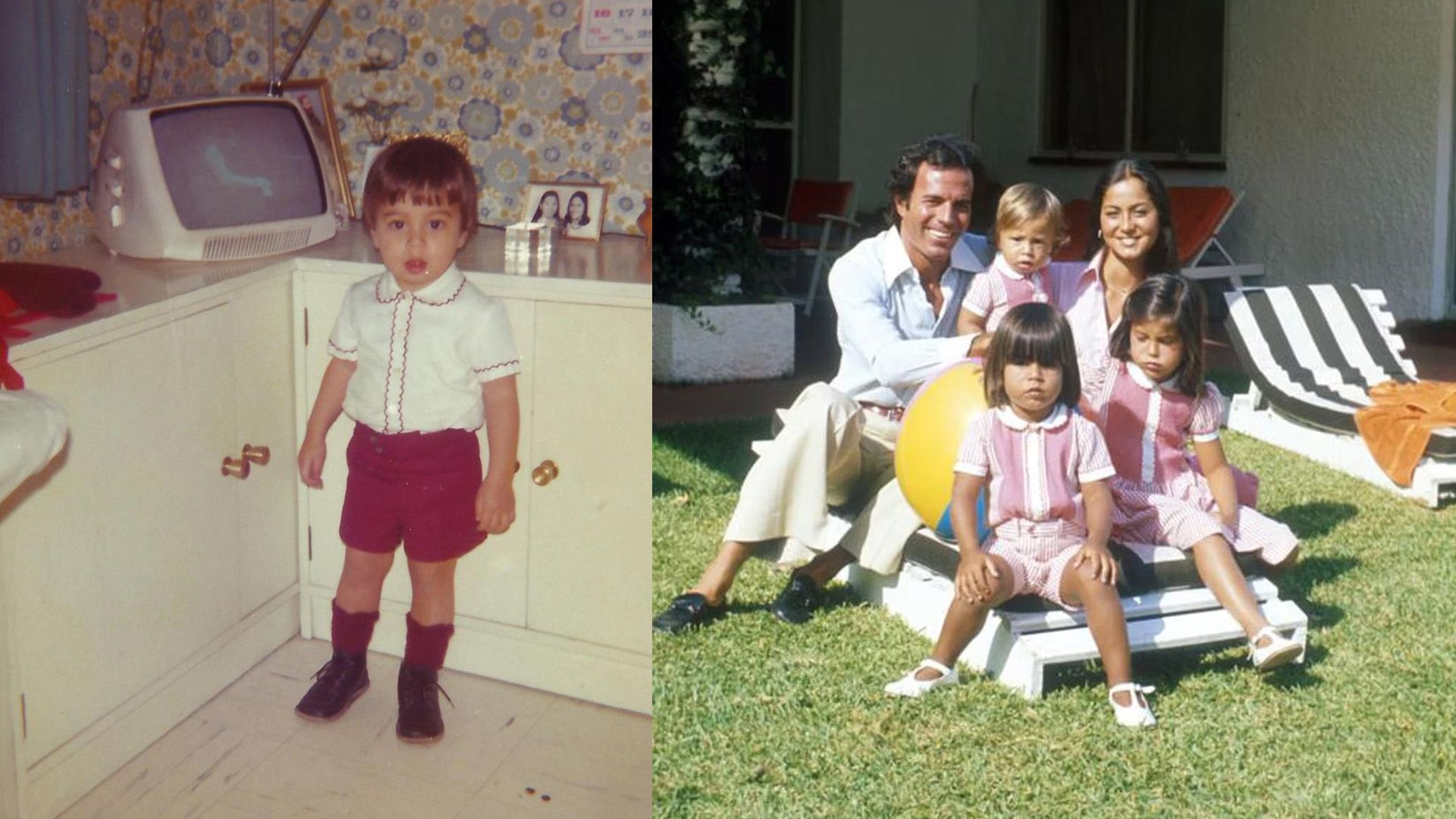 Julio Iglesias, Isabel Preysler and their children: Enrique, Julio Jr., and Chabeli