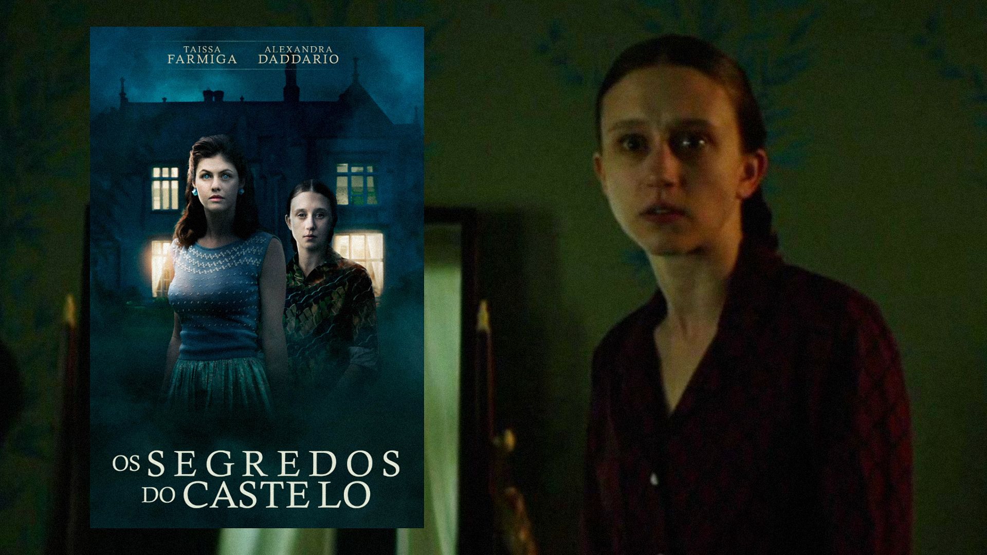 Actress Taissa Farmiga glares menacingly to the side