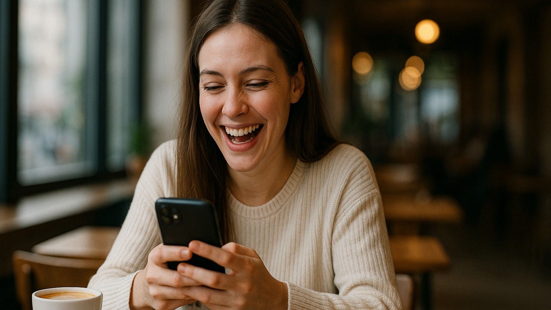 A Gemini woman misses someone and texts with them on messenger