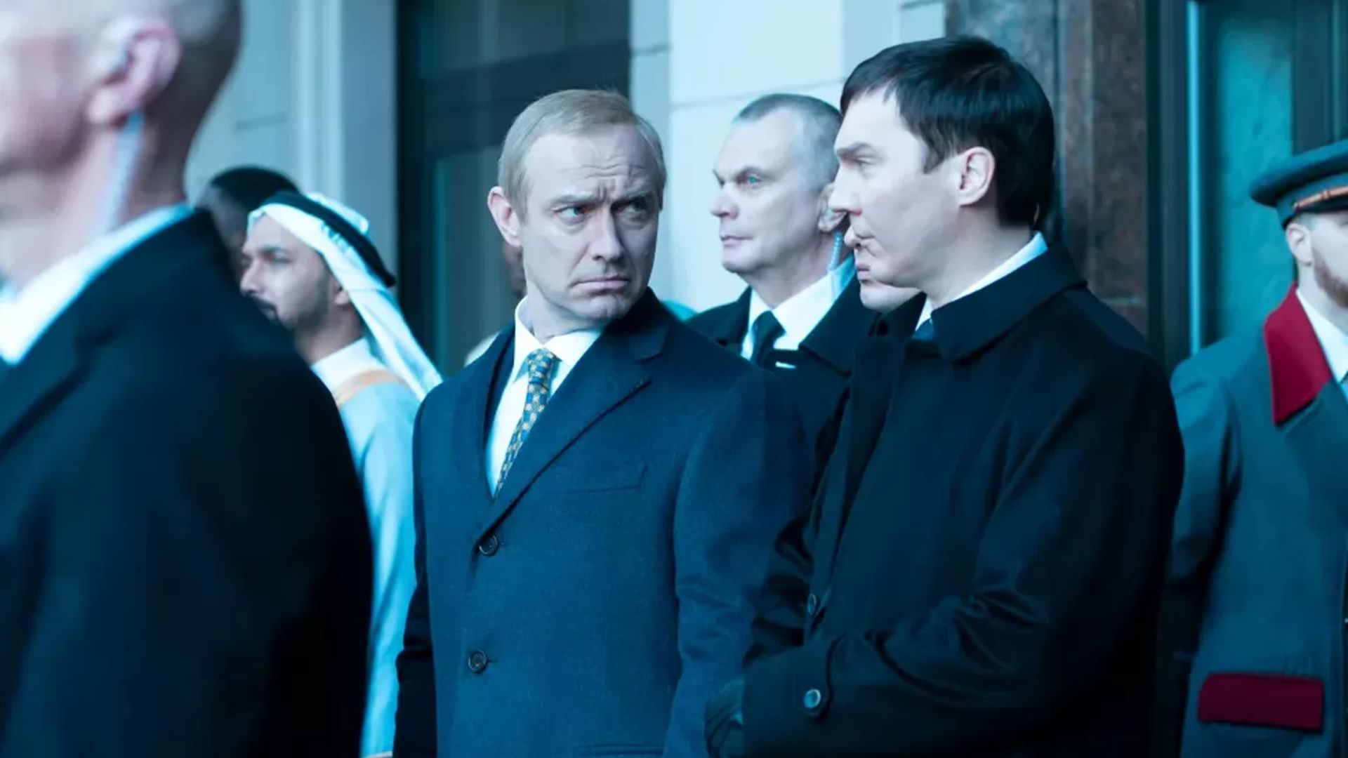 Jude Law appears as Vladimir Putin