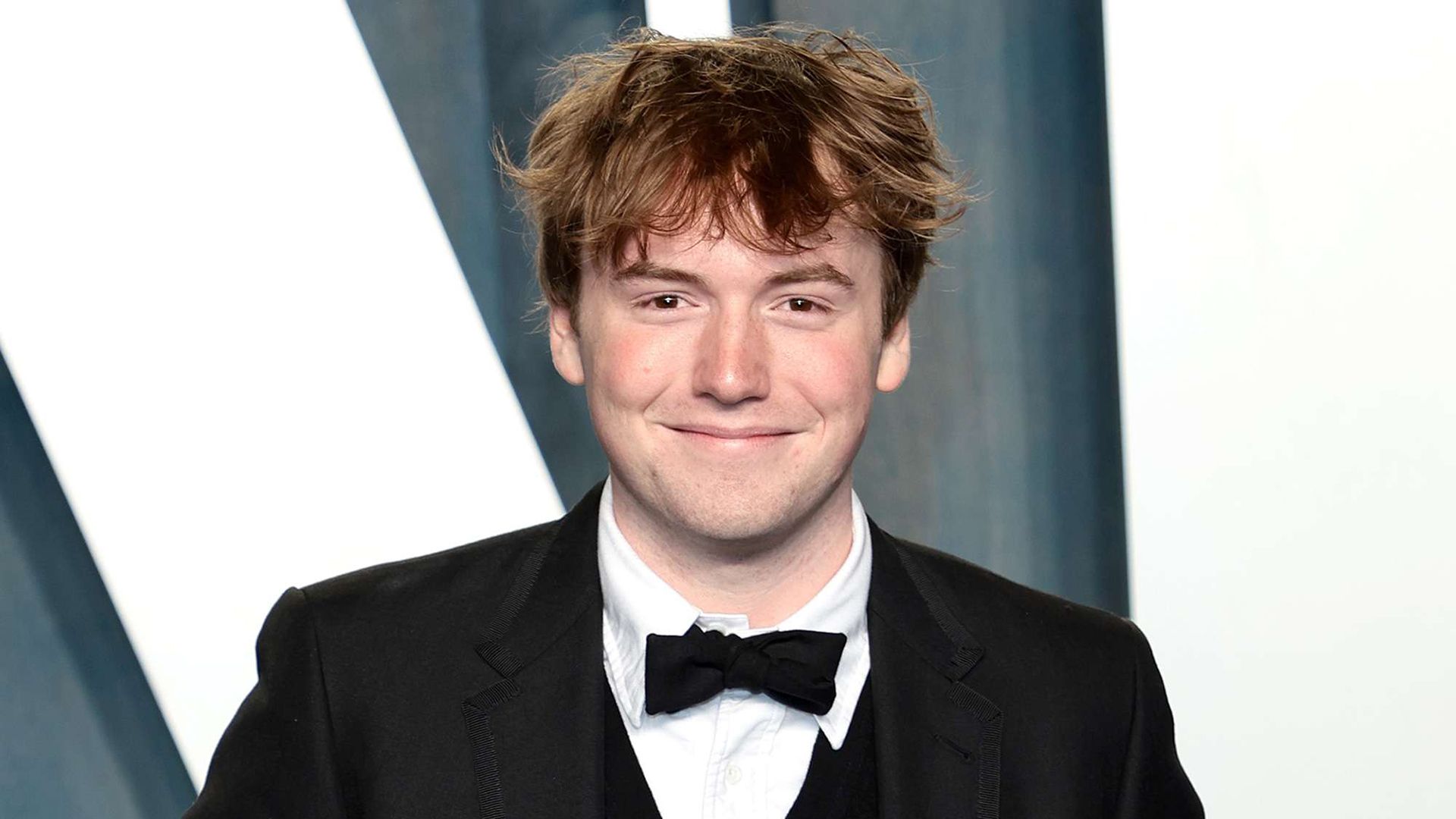 Actor Cooper Hoffman in a tuxedo and bow tie