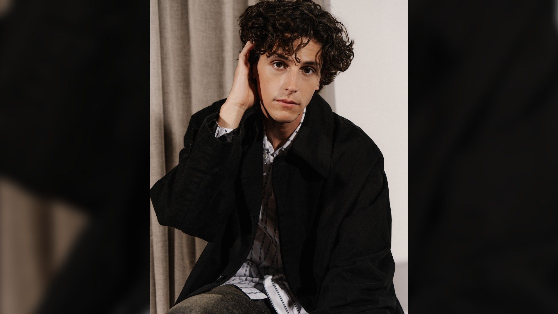 Owen Painter, portrait for photoshoot, in a suit