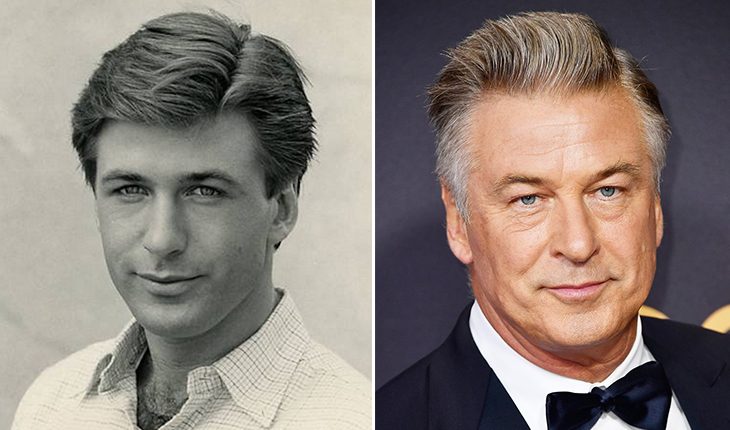 Alec Baldwin then and now