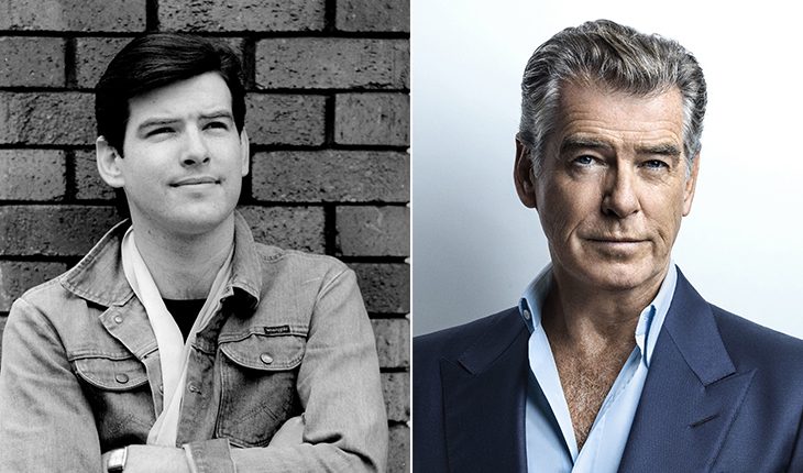 Pierce Brosnan then and now