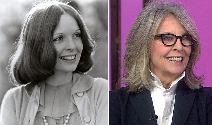 Diane Keaton then and now