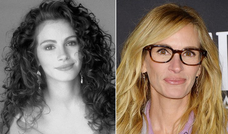 Julia Roberts then and now