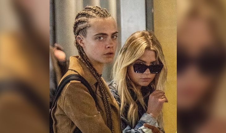Cara Delevingne with his girlfriend Ashley Benson