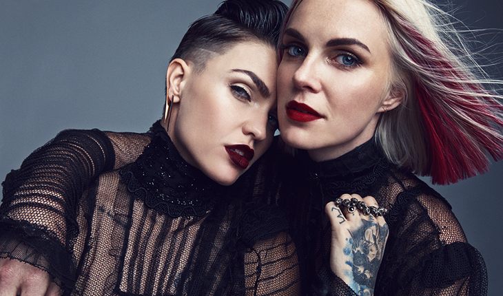 Ruby Rose with her girlfriend Phoebe Dahl