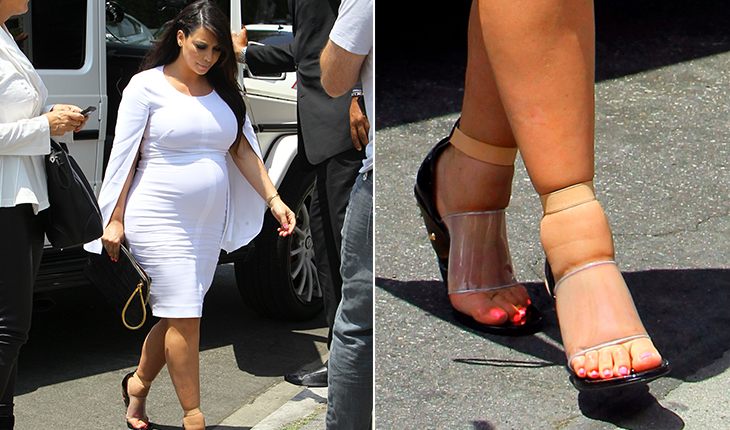 Thick feet of Kim Kardashian