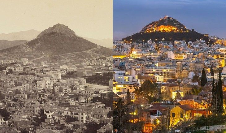 Athens: 1862 vs now